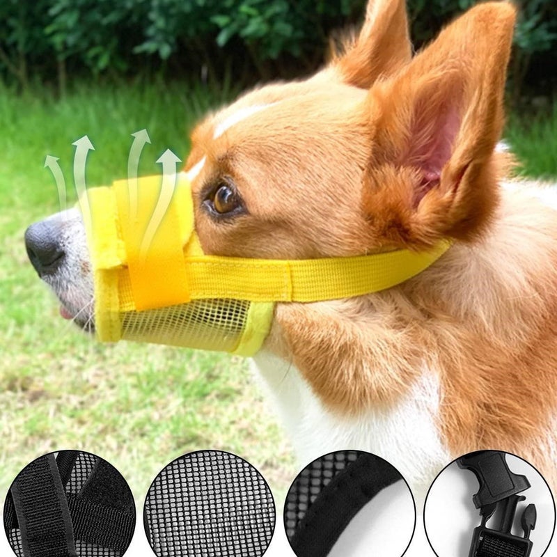 Hipping Pet Dog Mouth Cover Anti-Bite Anti-Barking Dog Mask Adjustable Size Dog Training Pet Supplies Drink Water - Image 2